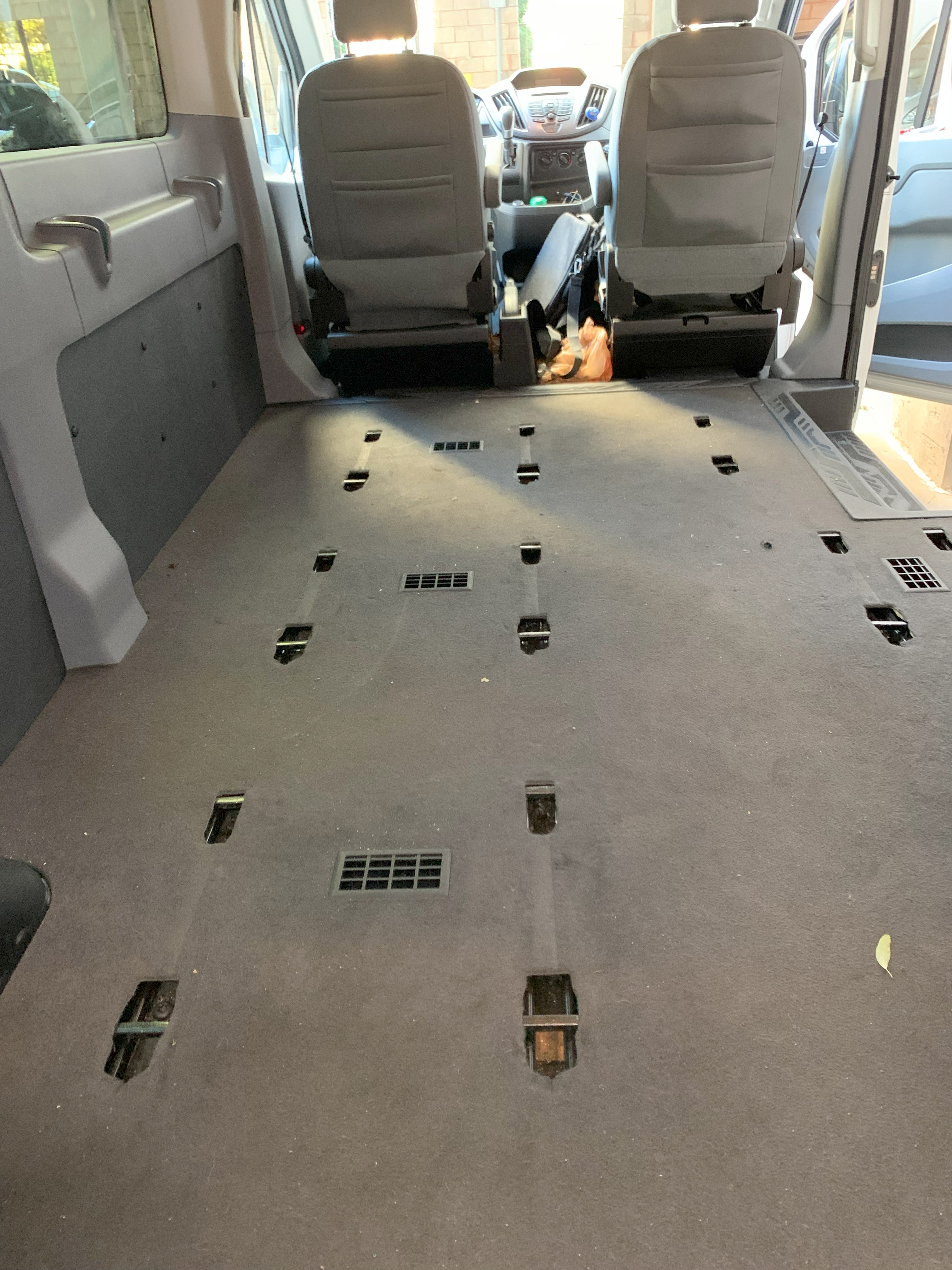 Custom LVP Flooring Upgrade for Limousine before service
